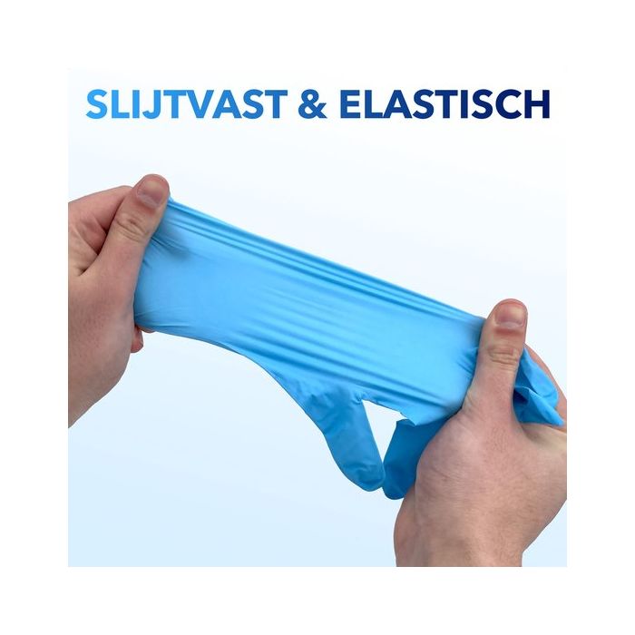 1000st Handschoenen soft nitril Large ongepoederd blauw