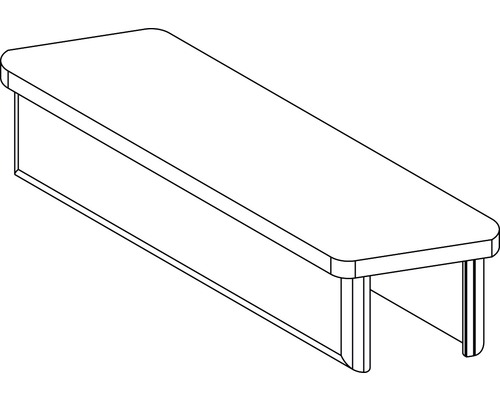 Osmo eindkap links voor ALU-Clading Rhombus, 10 stuks, zwart