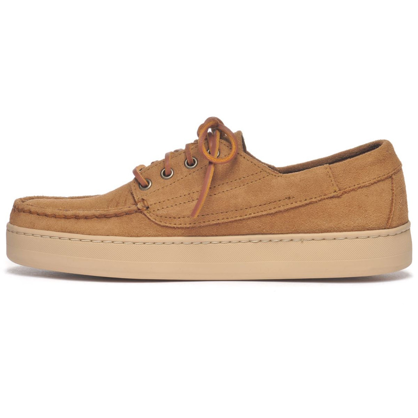 ADMIRAL SUEDE BEIGE CAMEL-Chaussures bateau pour homme en cuir suede
