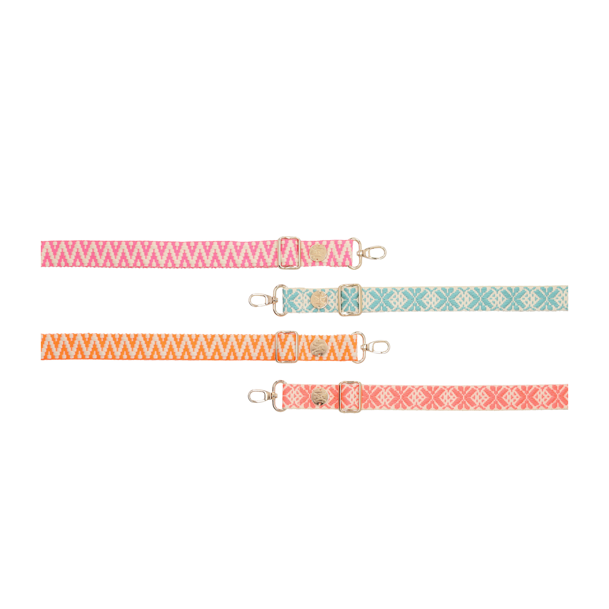 Handyband Handgemachtes Umhängeband für Handyhüllen Aztec Silver - Ecru / Fluo Orange Assos