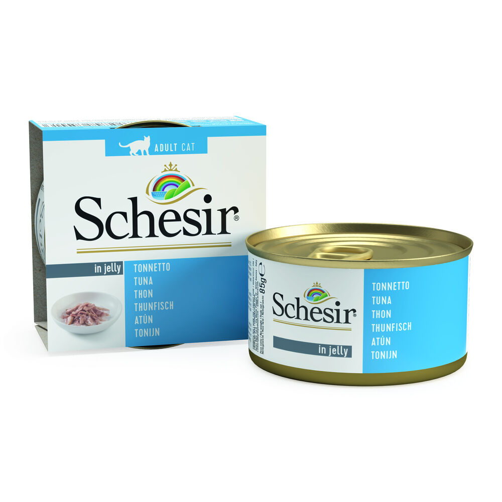 Schesir - Kattenvoer in Gelei - 85 Gram - tonijn