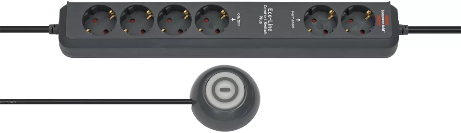 Brennenstuhl 1159560516 6 Voudige stekkerdoos met switch - 1,5m