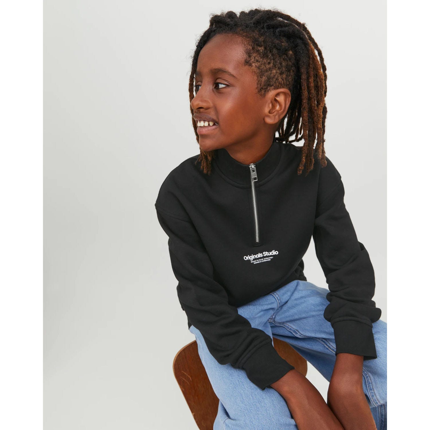 Jack & Jones Kids  Bedrukt Sweatshirt Voor Jongens Met Rits