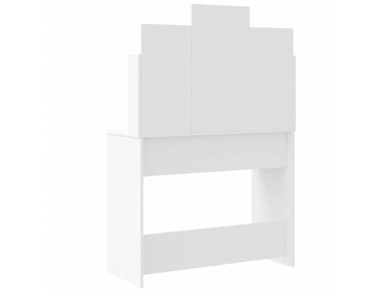 VIDAXL - Coiffeuse avec lumières led blanc 96x40x142 cm