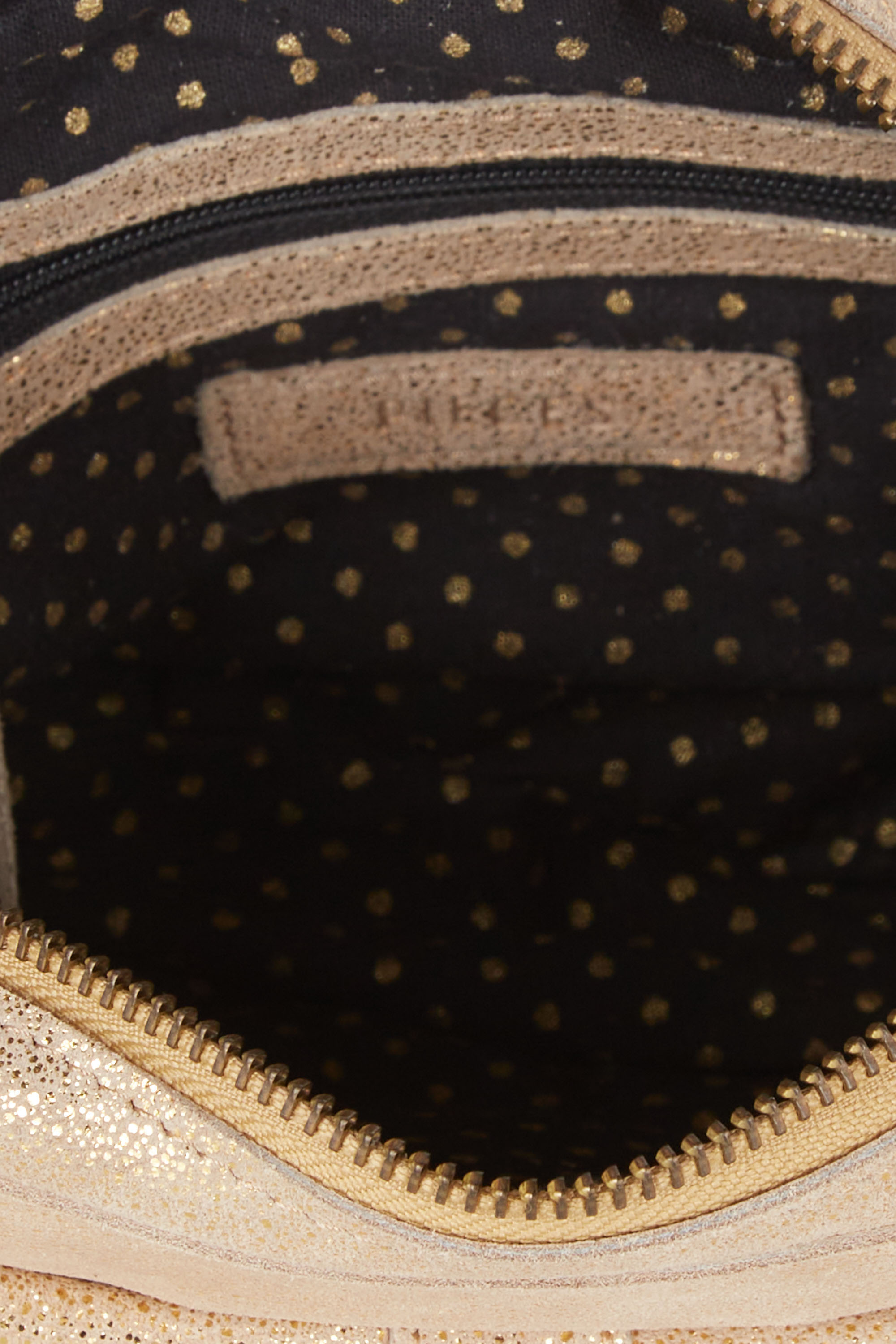 PIECES Sac bandoulière PCJANNI LEATHER CROSS BODY FC Doré