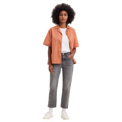 Jean femme 501 Gray Worn In LEVIS