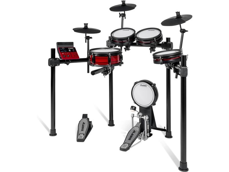 Alesis E-Drum Nitro Pro Achtteiliges elektronisches Schlagzeug mit Mesh Heads und Bluetooth