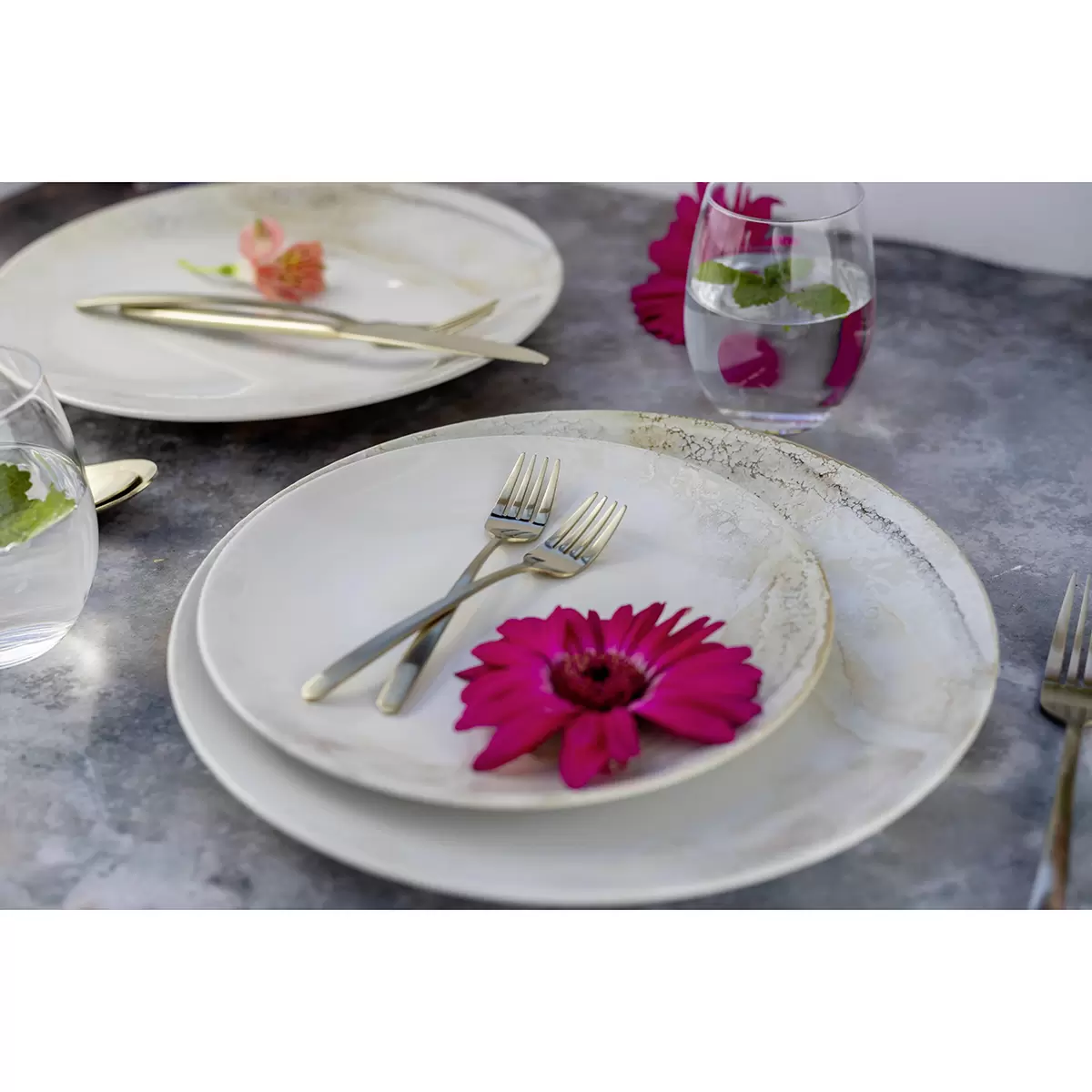 Kombiservice 24-tlg. PROFESSIONAL DINING weiss,gold