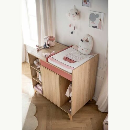 Commode à langer évolutive NOVA Rose - SAUTHON