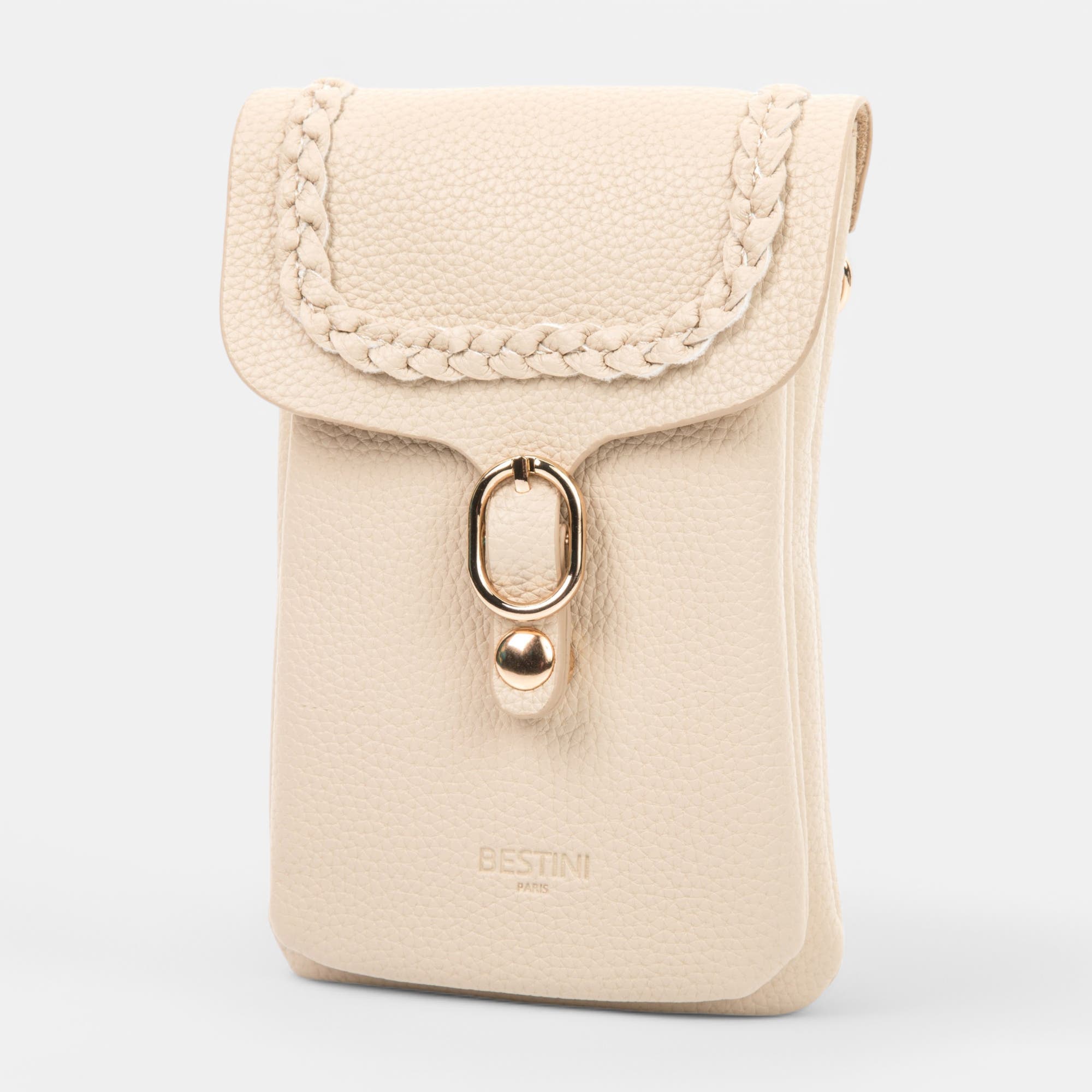 Pochette pour téléphone beige
