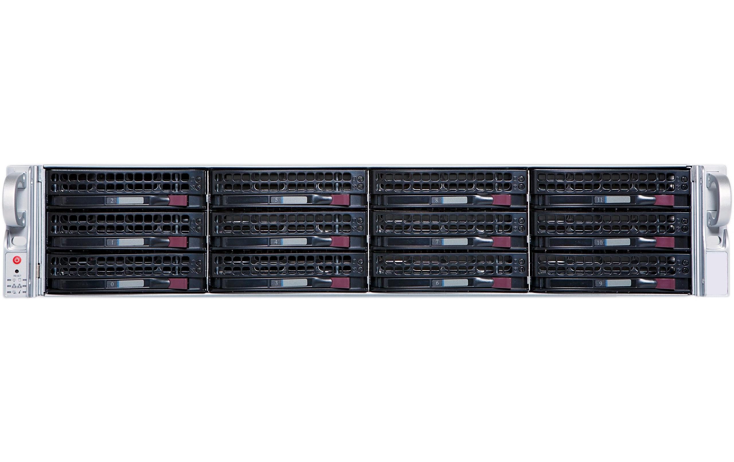 WAVE & SSM 2U-12BAY-SERVER Hot-swap / 480GB SSD / 80TB HDD<br>WAVE & SSM Aufzeichnungsserver