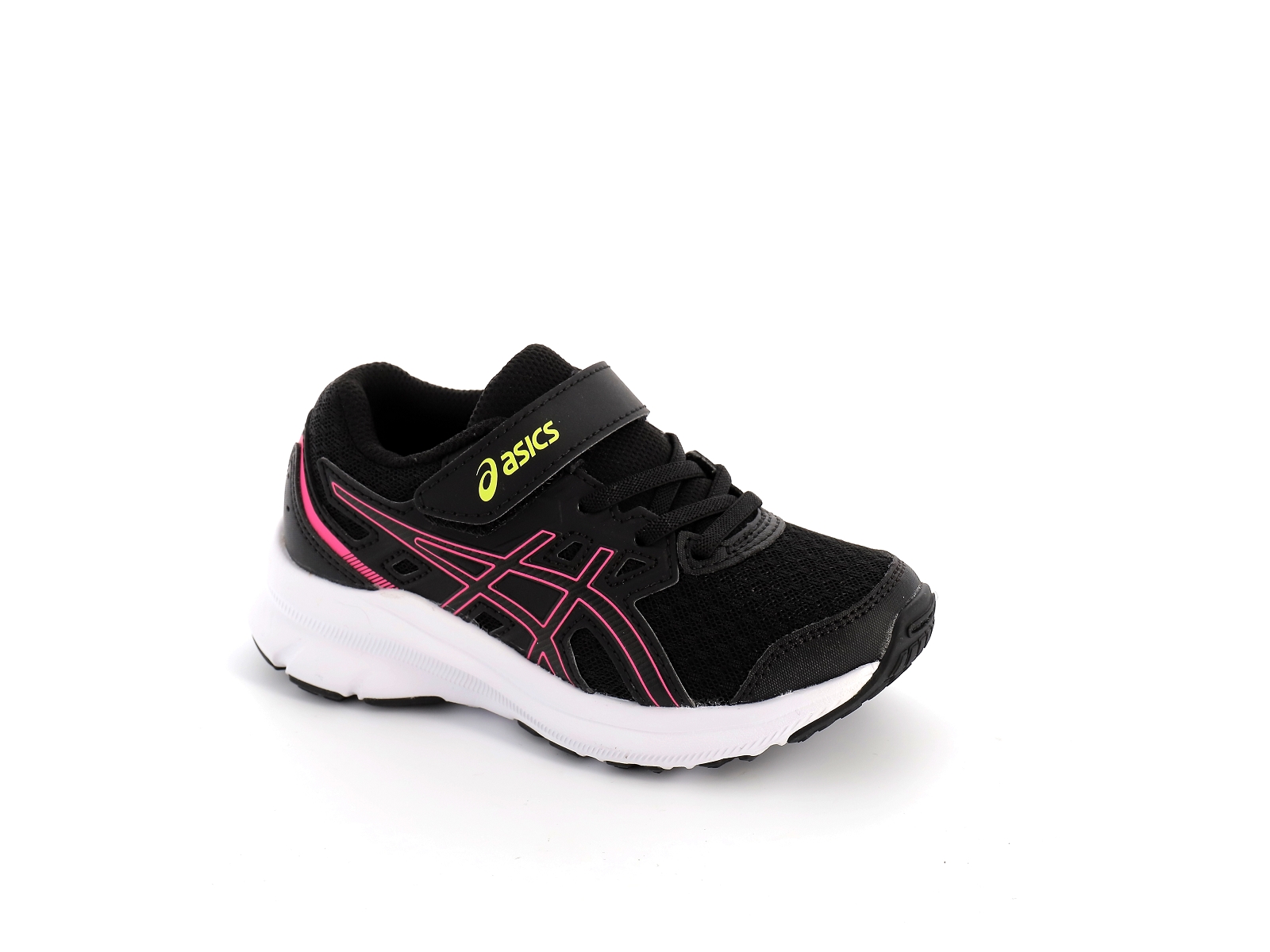 Asics-1014A198 Matières combinées Noir Rose