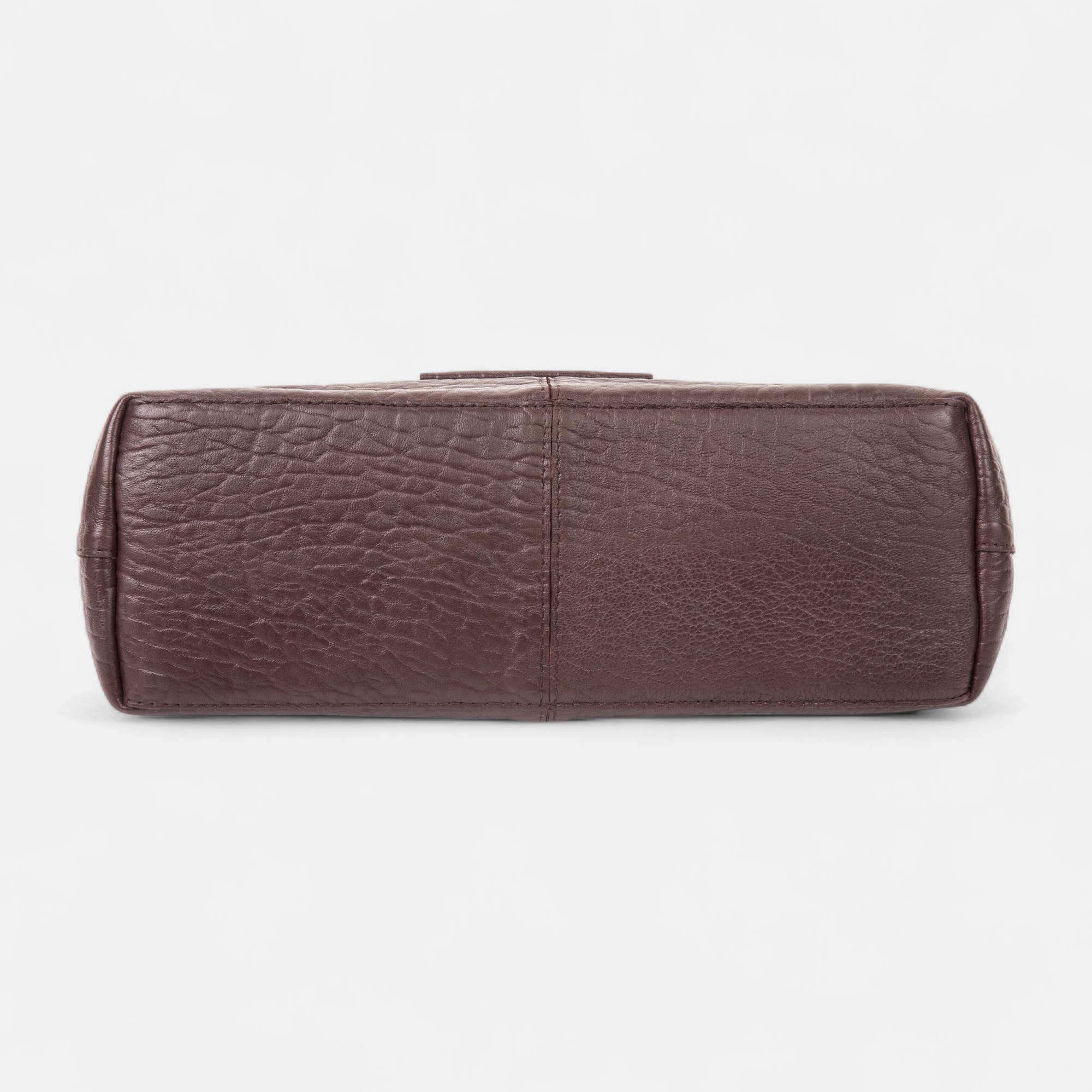 Sac bandoulière en cuir bordeaux