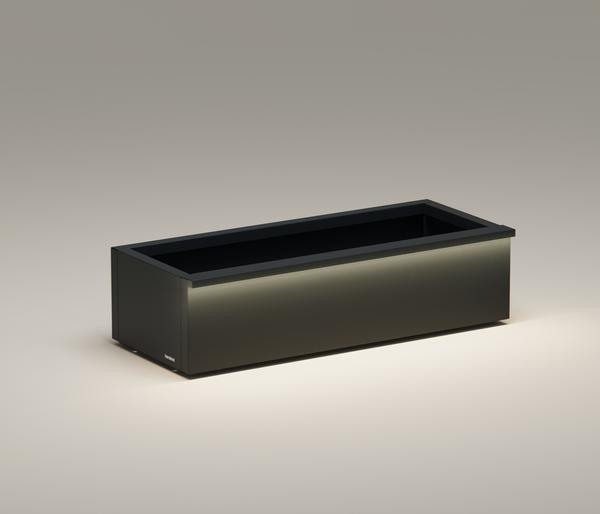 Herstera Metall-Pflanzkasten Cube Xic LED,