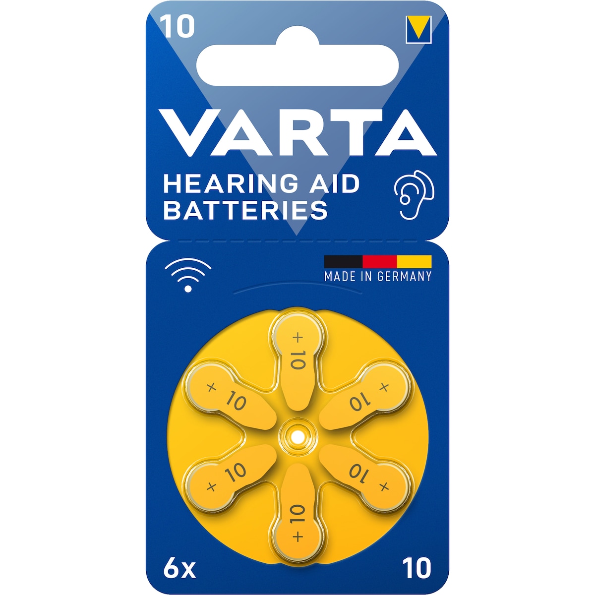 Varta 10 batteri for høreapparat 7042214 (6-pakning)