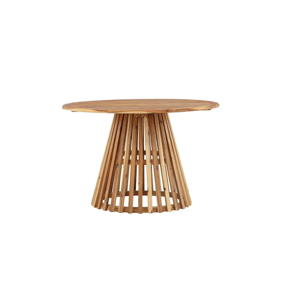 Eettafel Naturel Acaciahout - 120x120x75cm - Lumpur