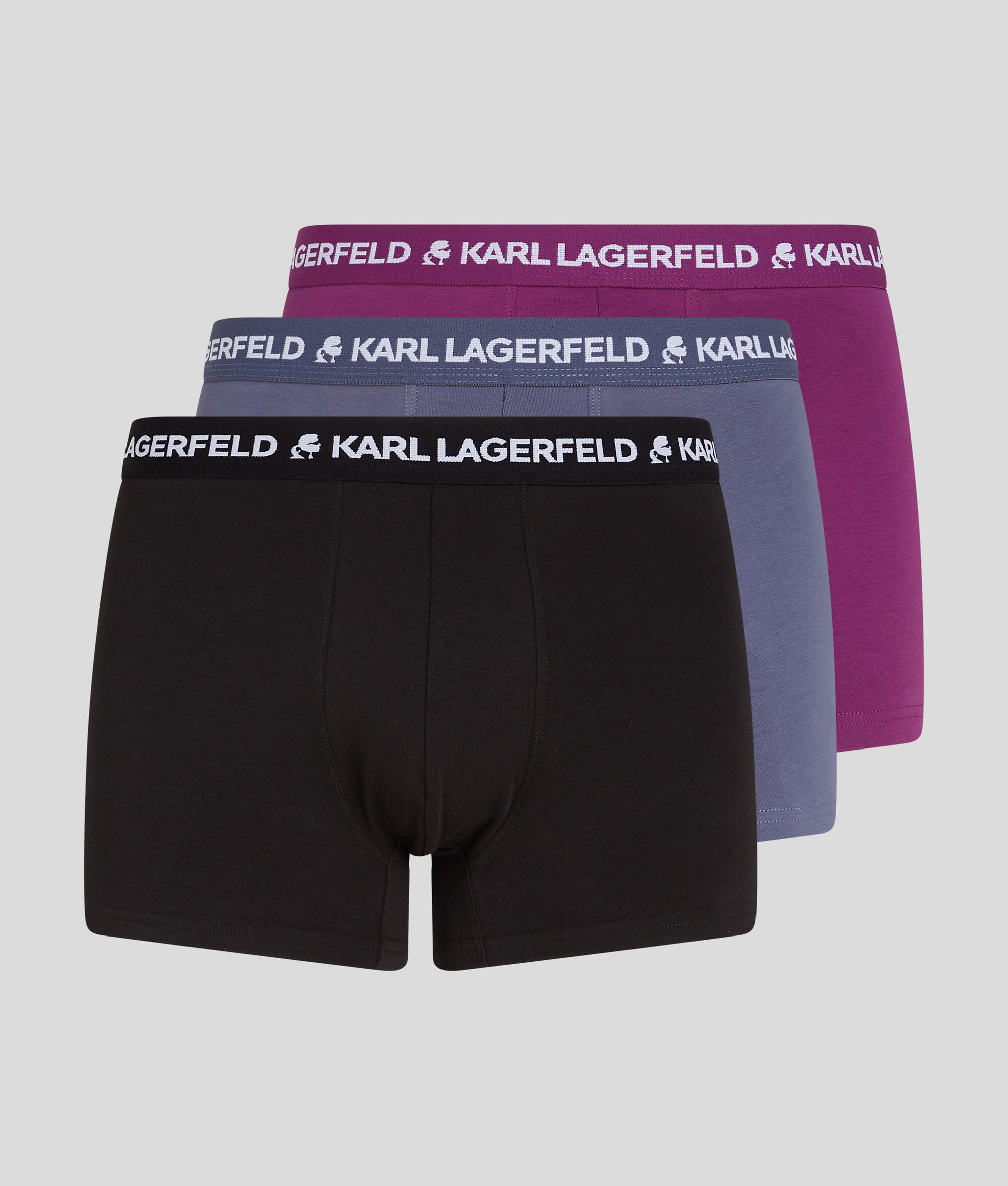 CALEÇONS MULTICOLORES AVEC LOGO KARL - LOT DE 3