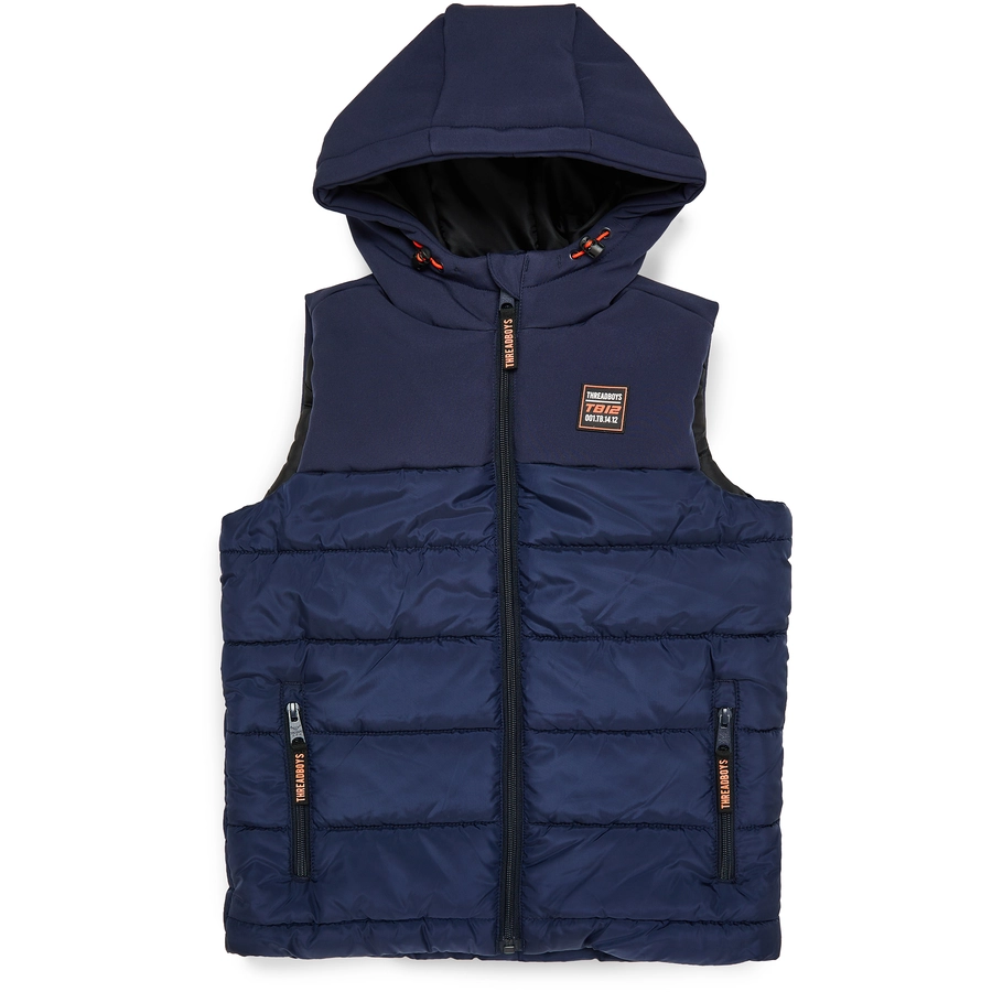 Threadboys Weste Gillet Bowie Padded Navy