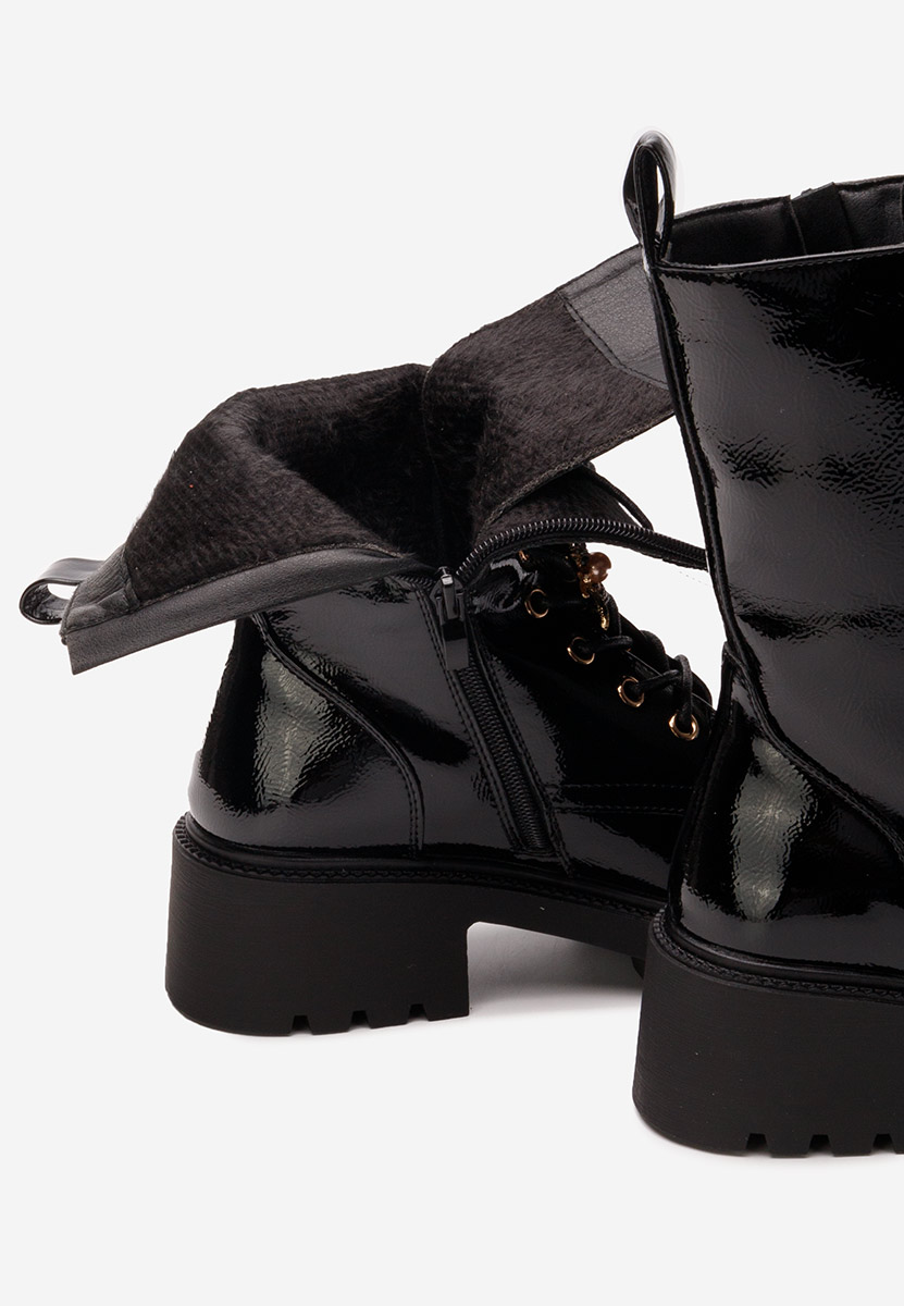 Bottines rangers femme noirs Qhiara
