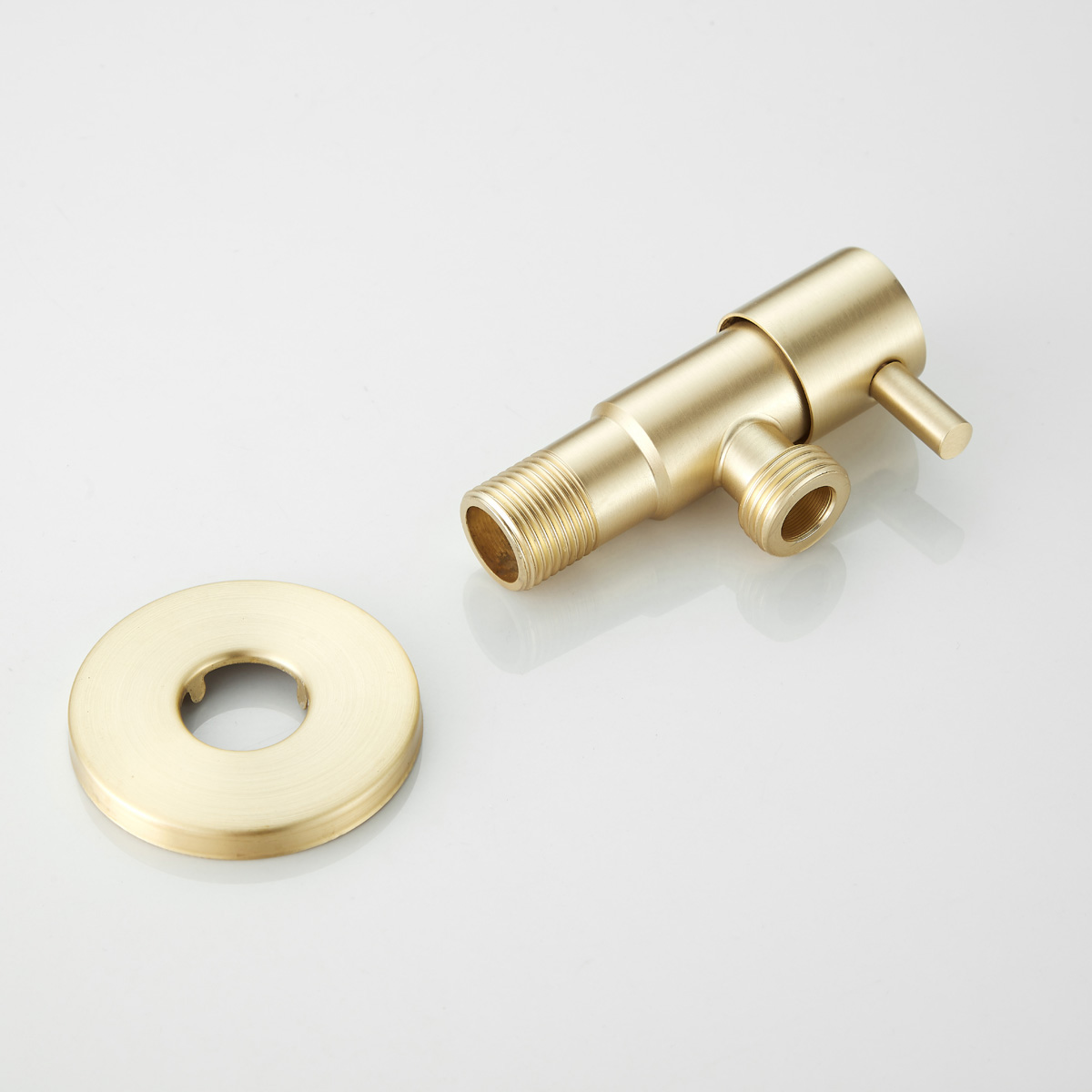 Saniclear Brass hoekstopkraan 1/2 x 1/2