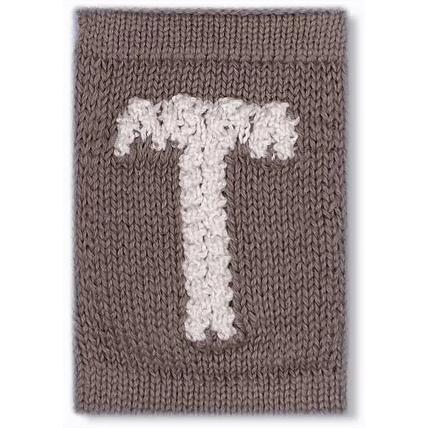Strikket Bogstav Nature - Smallstuff → Luksusbaby.dk