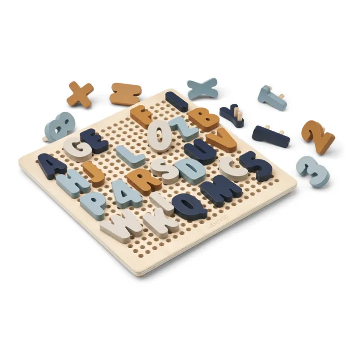 Liewood Alphabet Ainsley | Sea blue multi mix