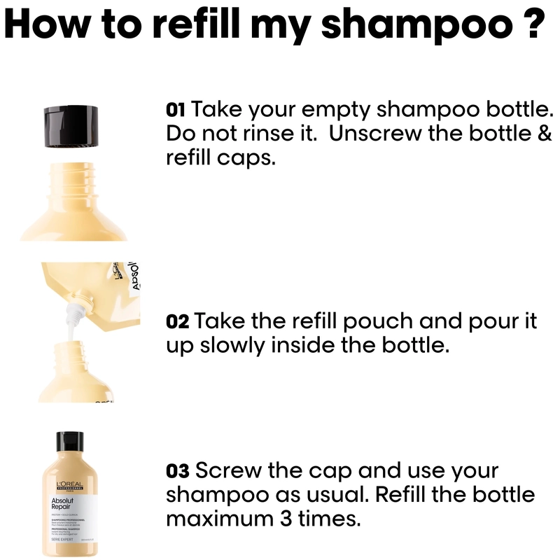 L'Oréal Professionnel Absolut Repair Gold Shampoo Refill 500 ml