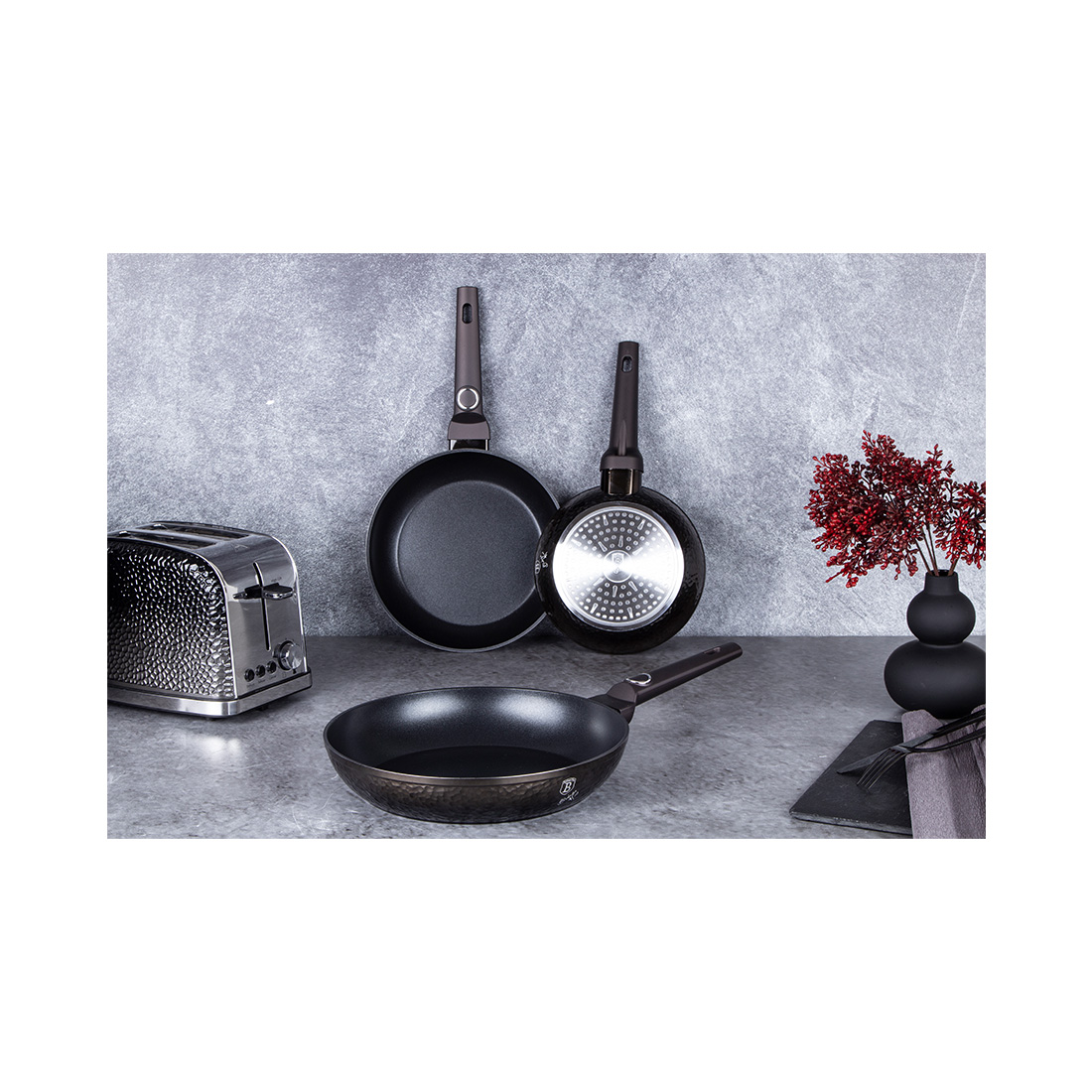 Berlinger Haus Bratpfannen 3er Set Ø 20 /24/28cm Primal Gloss Collection