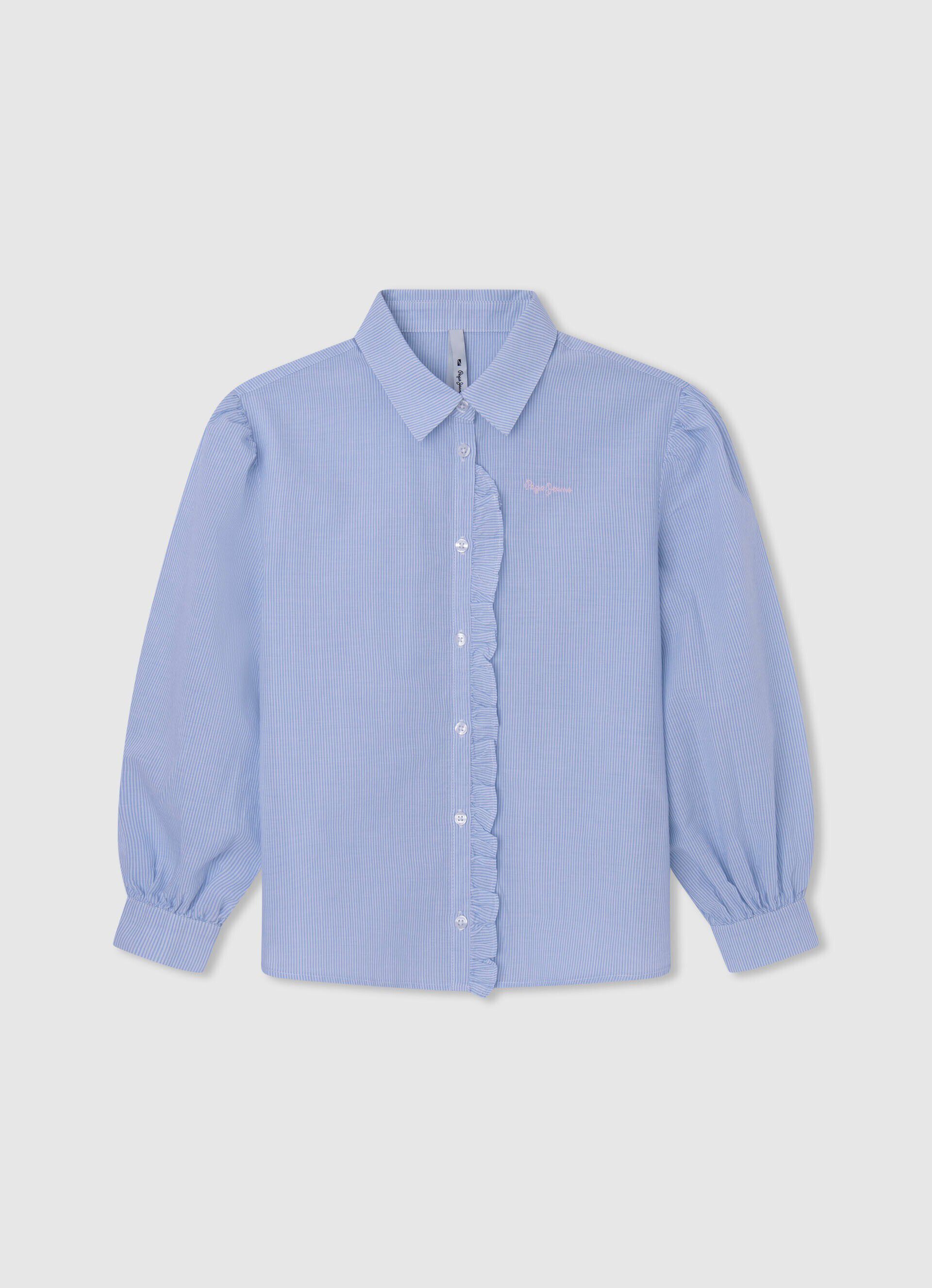 Blusa Saura com estampa listrada - azul-marinho