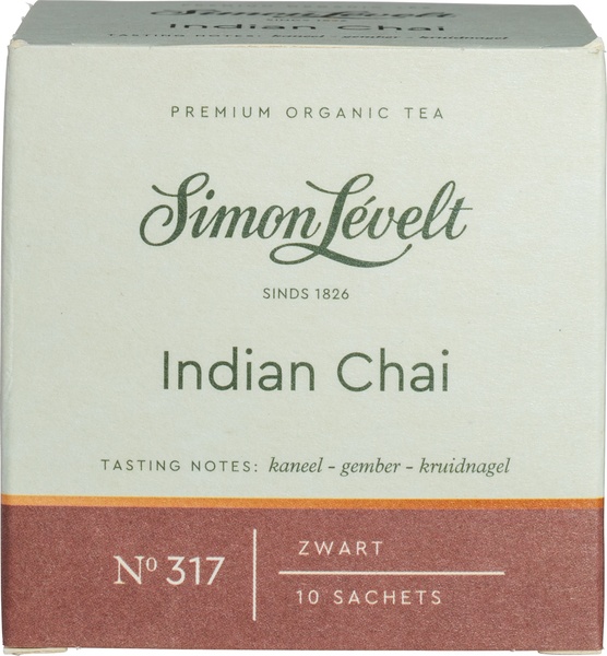 Simon Levelt Zwarte-Thee Indian Chai (10 zakjes)