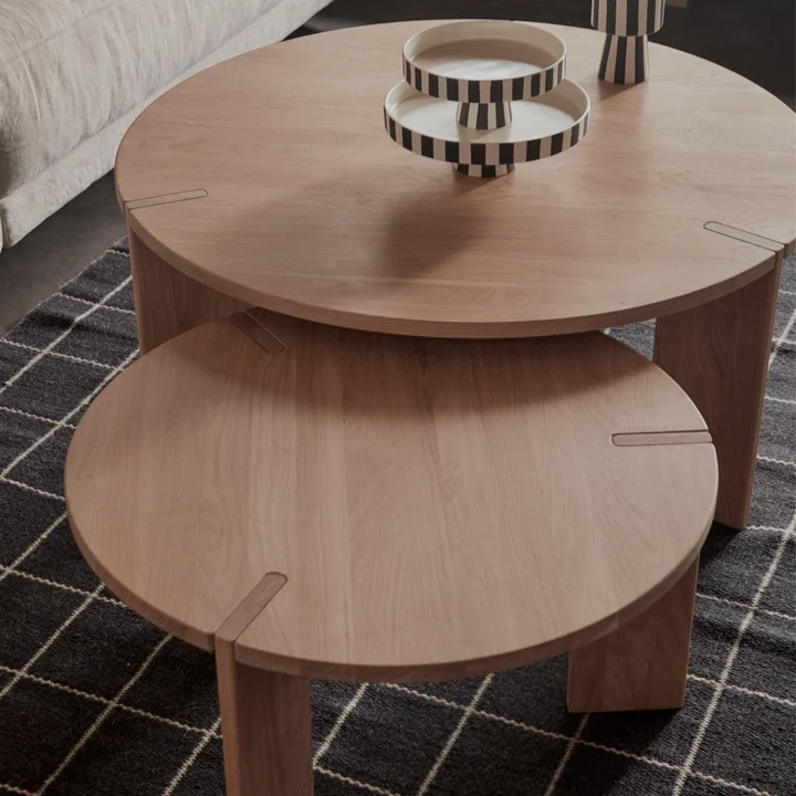 OYOY - OY Couchtisch, Ø 65 x H 36 cm, Eiche natur