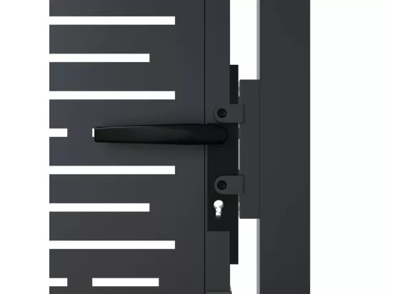 Portail de jardin anthracite 105x105 cm conception de carré