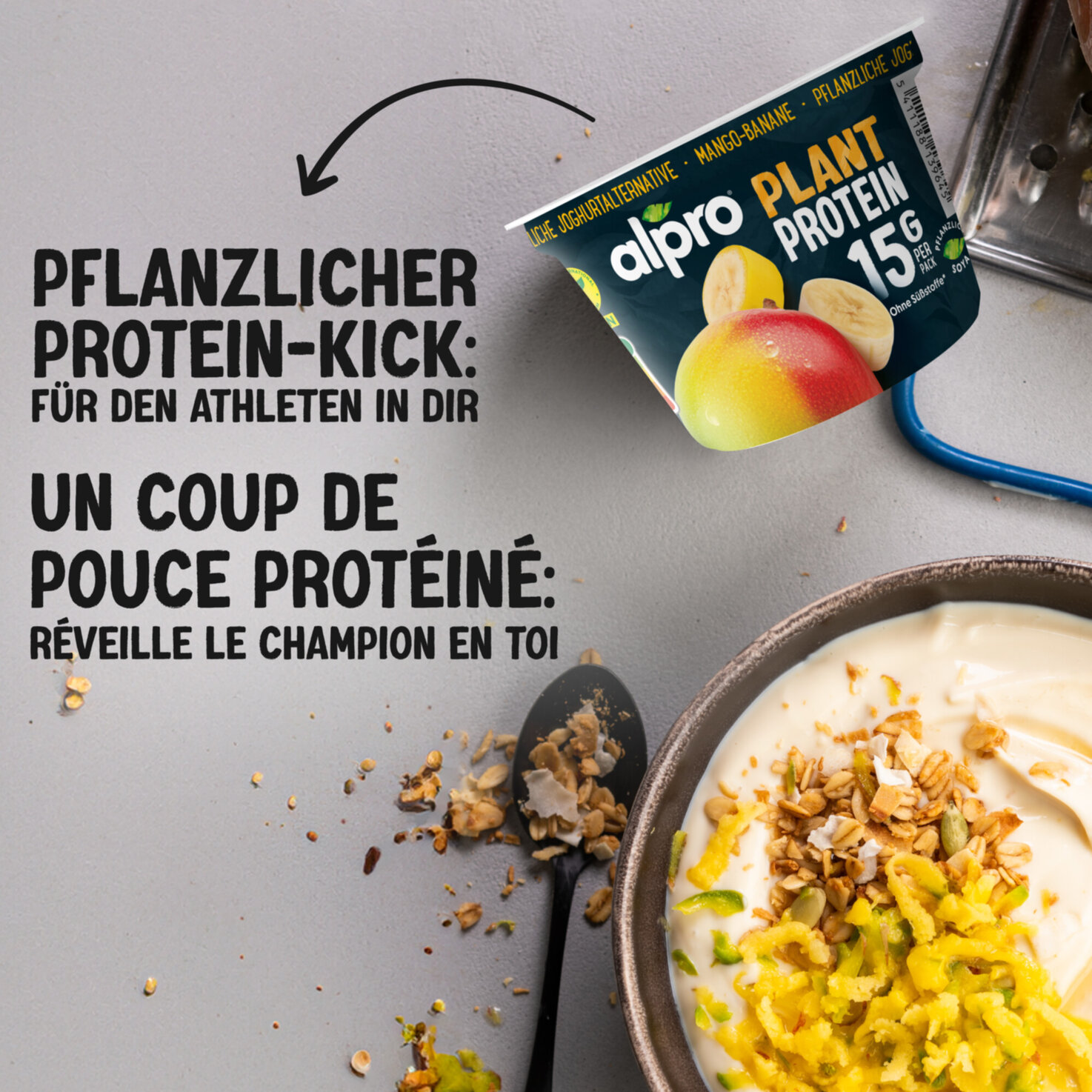 Alpro Soja-Joghurtalternative Protein Mango-Banane