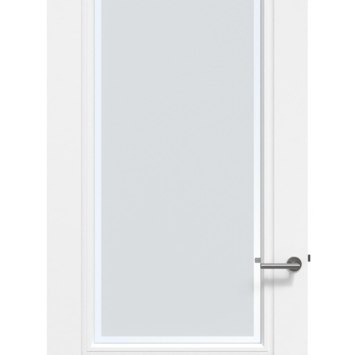 Arne & Bodil binnendeur ABT304 mat glas met blanke rand - wit afgelakt
