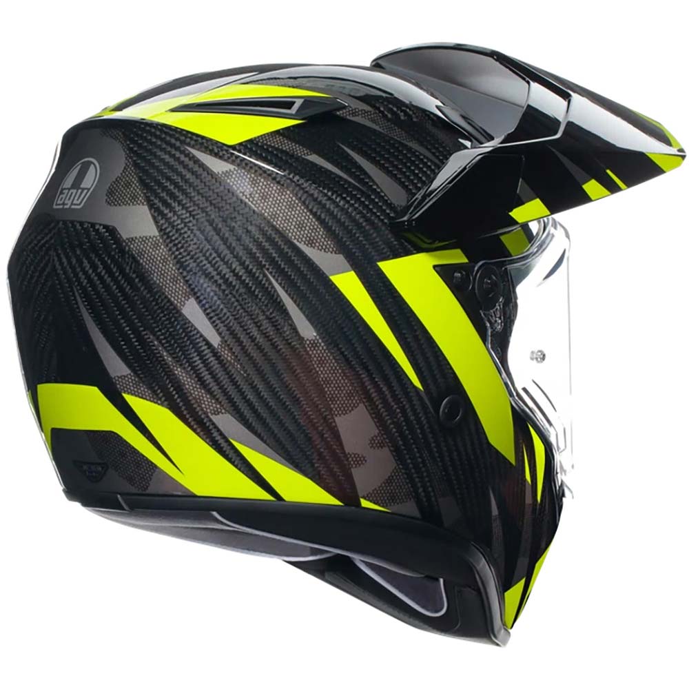 AGV - Casque AX9 Steppa Carbone / Jaune fluo / Gris