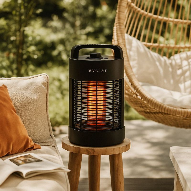 Staande Elektrische Heater - Infrarood - 350W - 700W - Compact en Mobiel