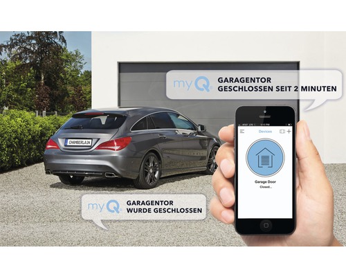 Chamberlain ML1040EV-SMART garagedeuropener voor 13,5 m² deuroppervlak inclusief 4-kanaals afstandsbediening en MyQ Starter Kit