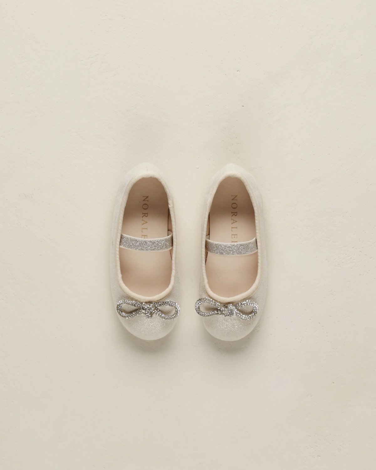 Ballerinasko Barn M/ Glitter – 100% Semsket Skinn | Ballet Flats