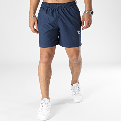Short De Bain A Bandes Originals 3 Stripes HT4407 Bleu Marine