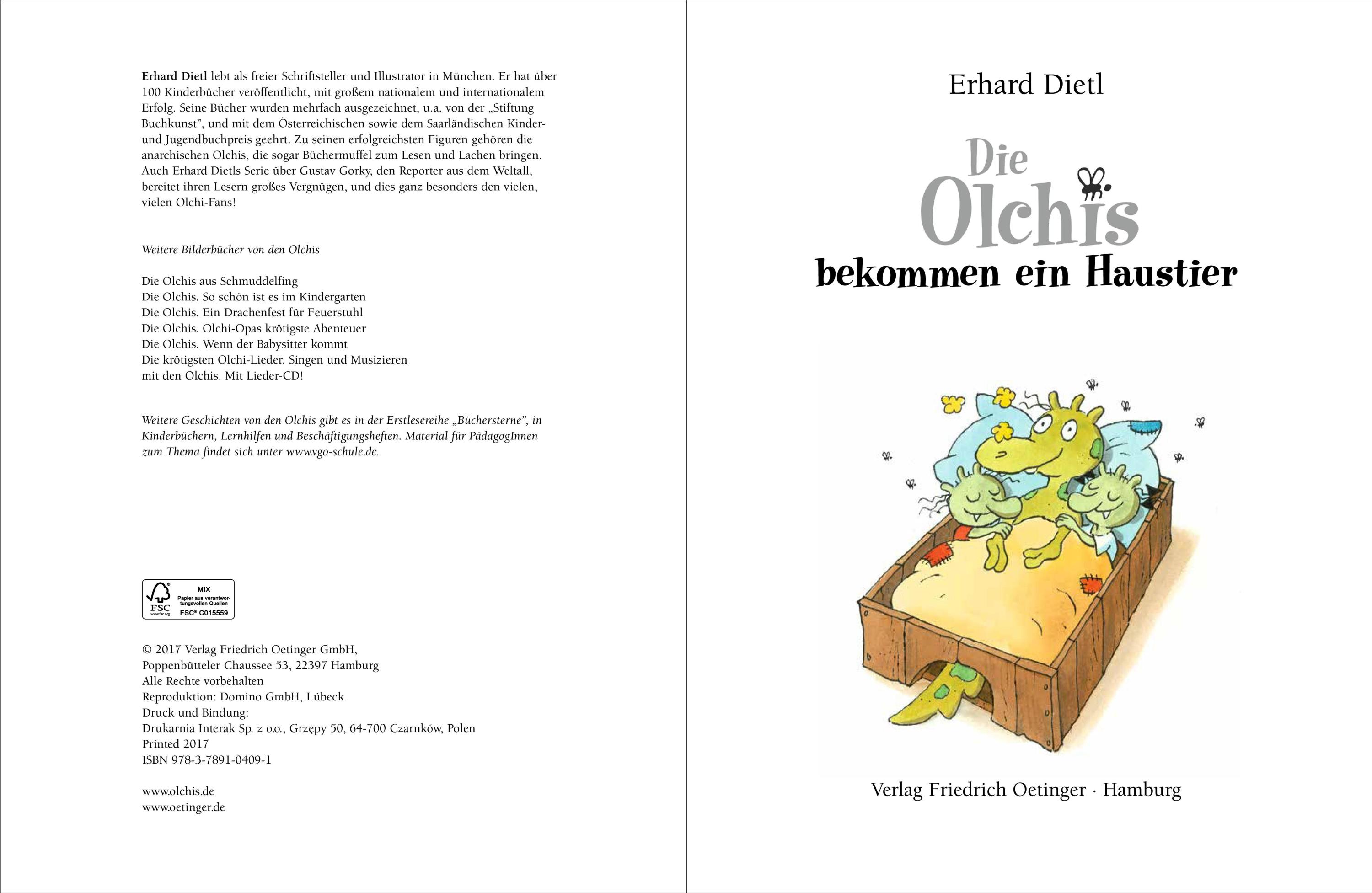 Die Olchis bekommen ein Haustier / Die Olchis Bd.6