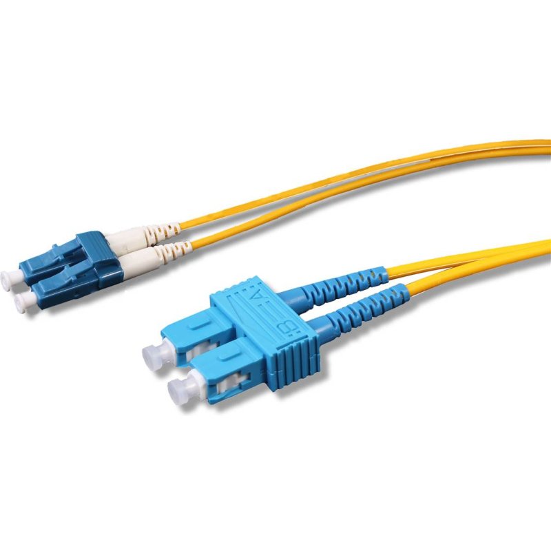 Uniformatic 21758 câble InfiniBand et à fibres optiques 20 m LC SC Jaune
