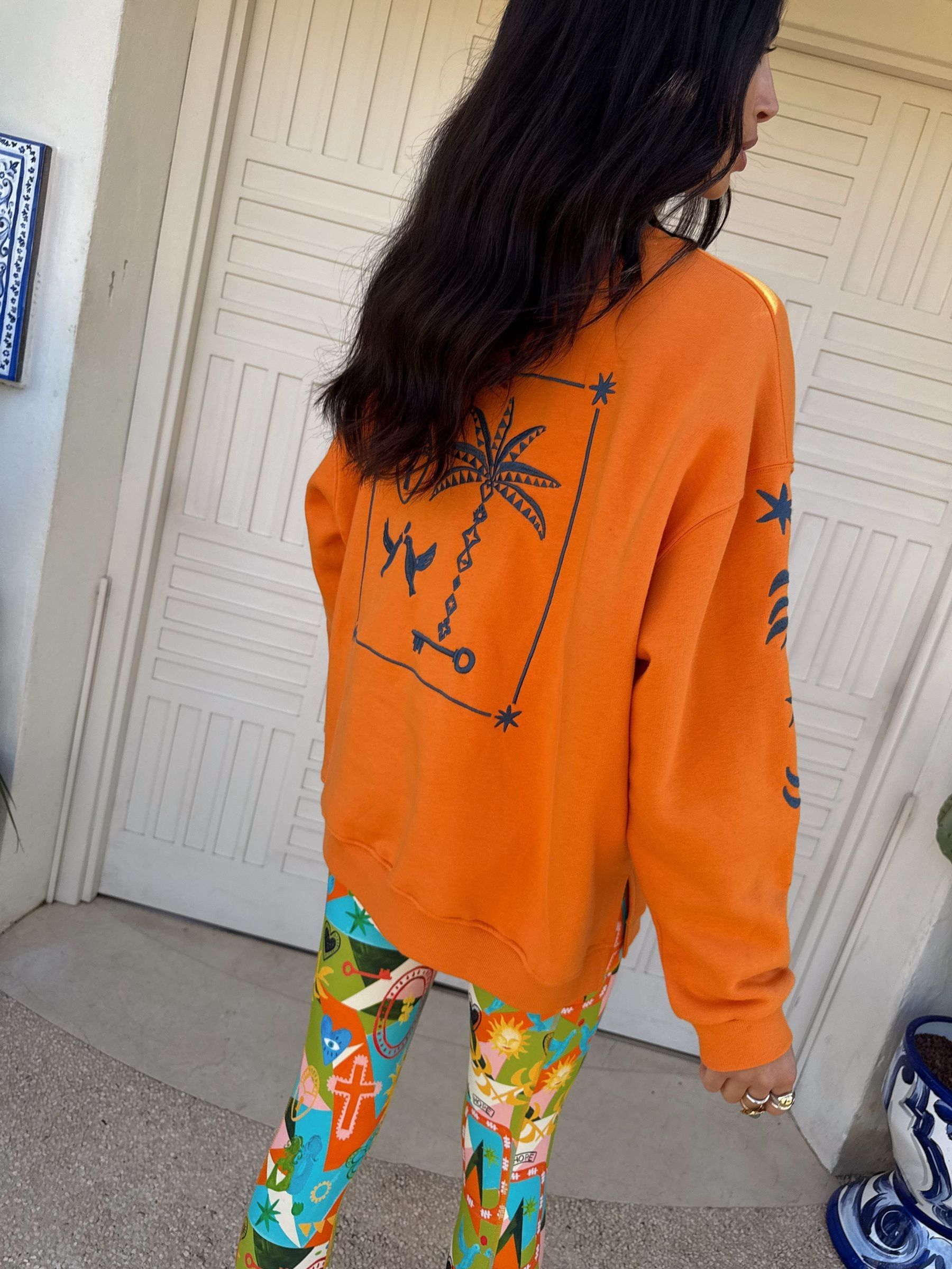 Oranje - Never Fully Dressed Embroidered Sweatshirt