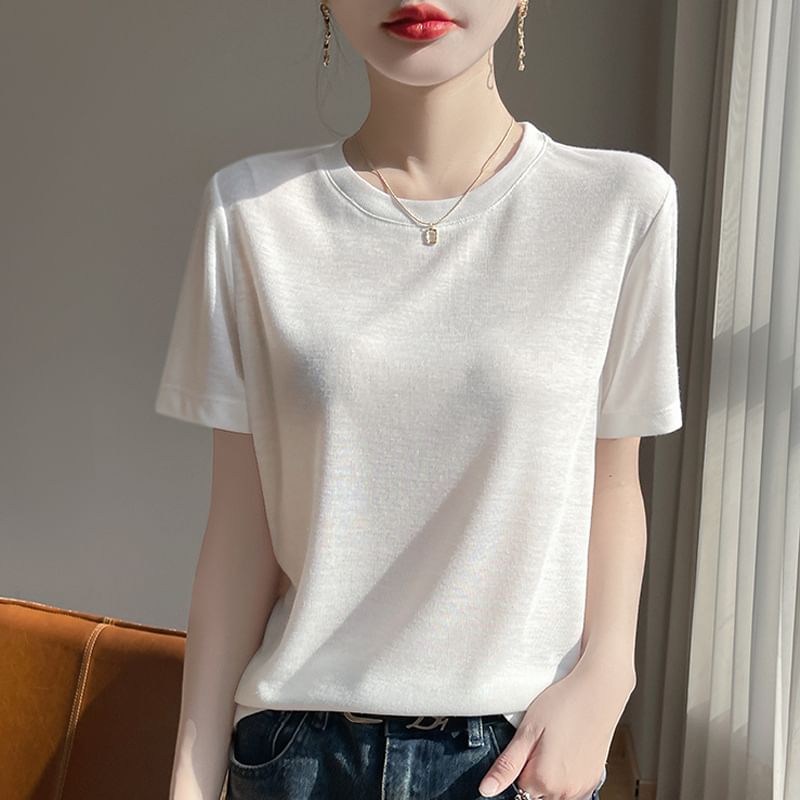 Weelop - T-shirt met korte mouwen en ronde hals