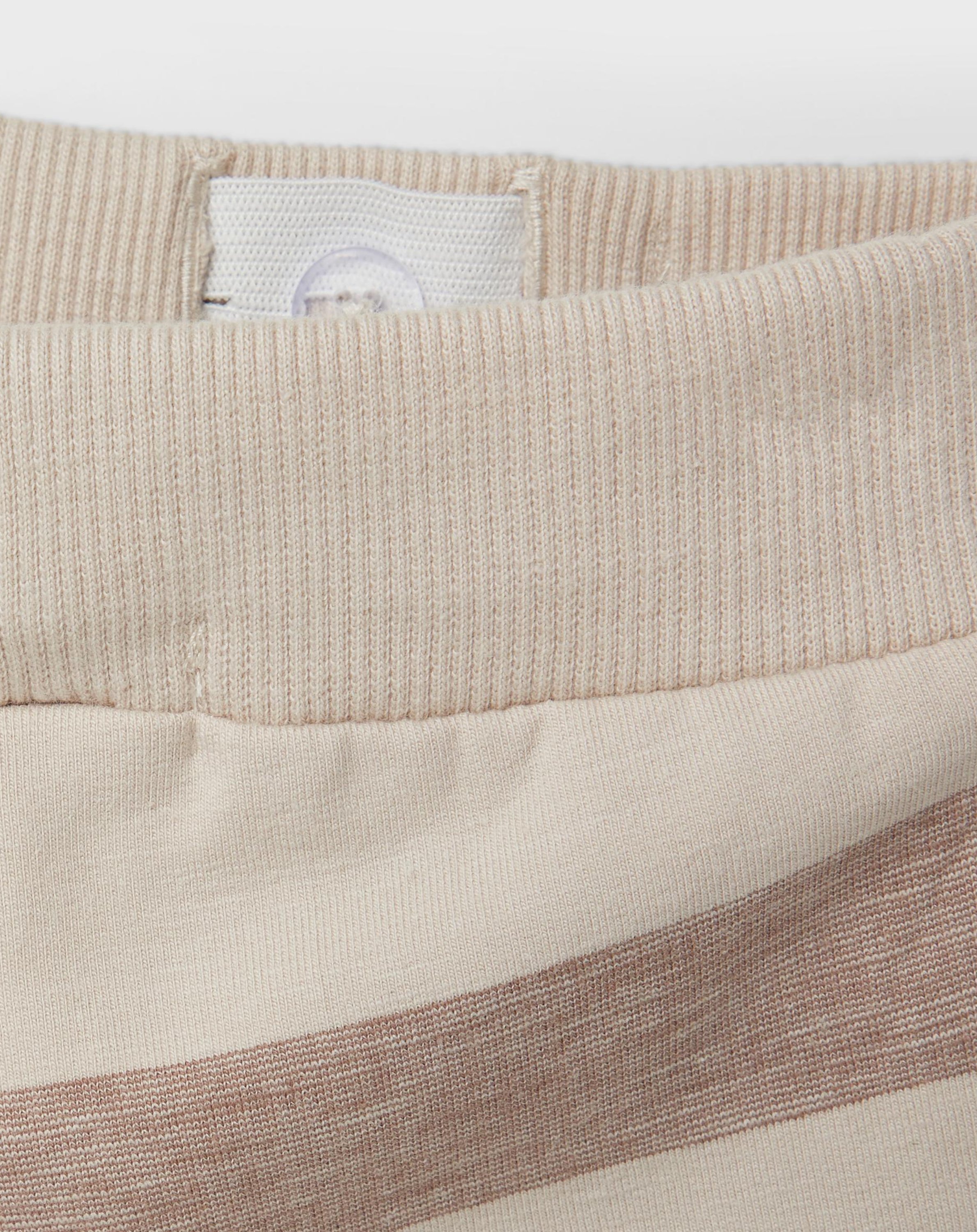 Sweat-Shorts NMMFIMO gestreift in oatmeal