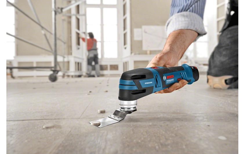 Bosch Professional Elektro-Multifunktionswerkzeug »GOP 12V28« Set,  Funktionen: Fräsen; Sägen; Schaben; Schleifen; Trennen
