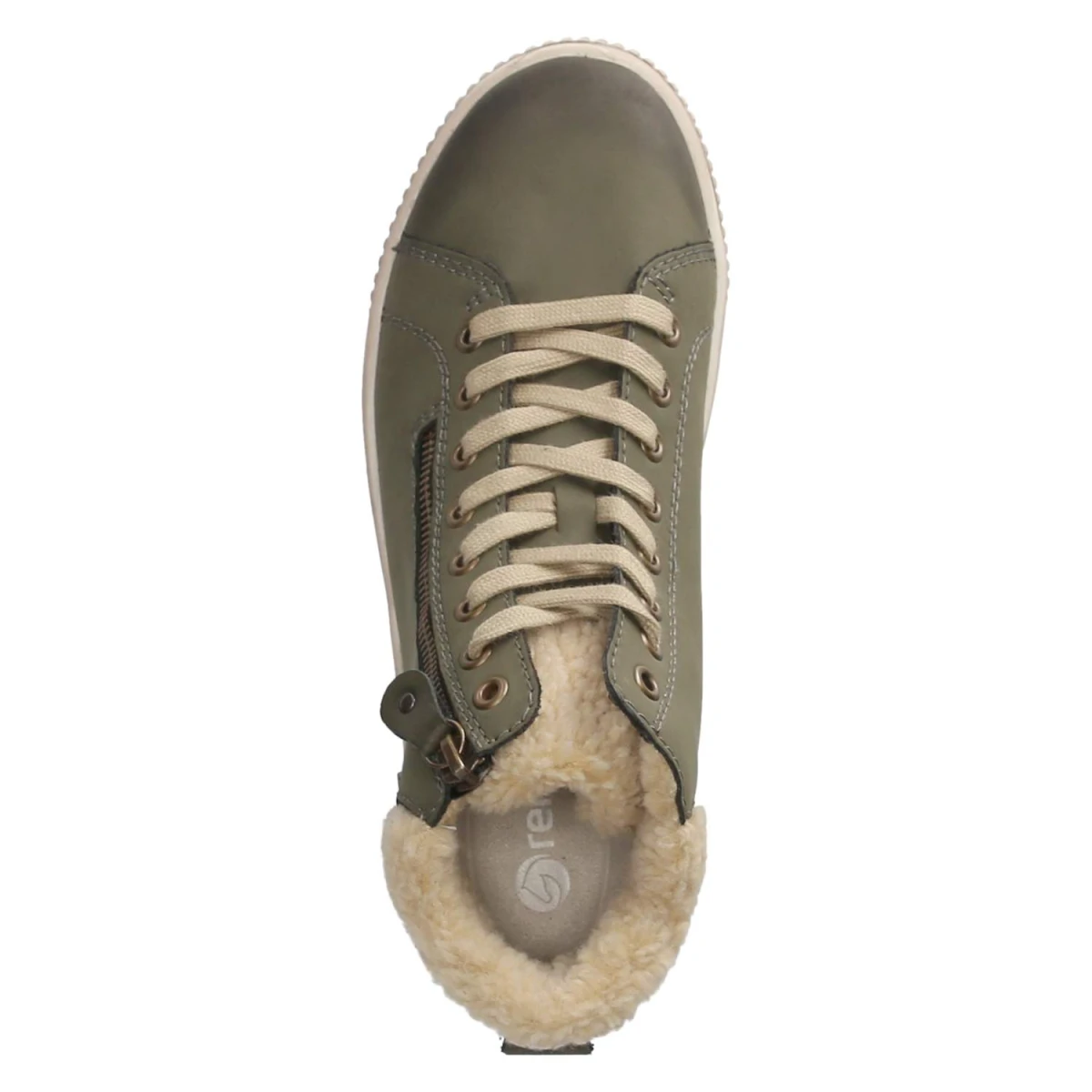 RemonteSchnürstiefeletten - grün kombi