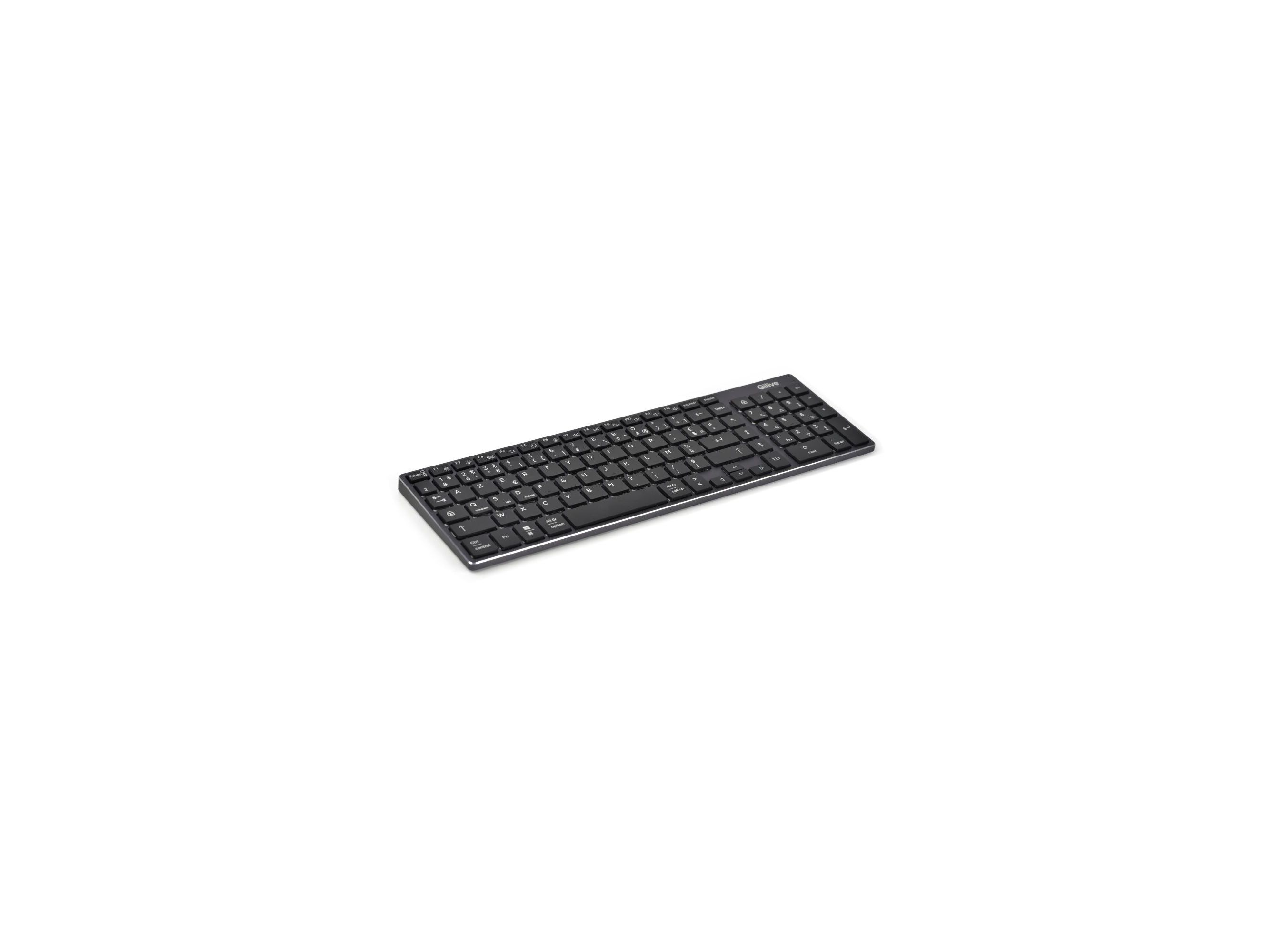 TECLADO SEM FIOS QILIVE 600148499 PRETO Q.3493