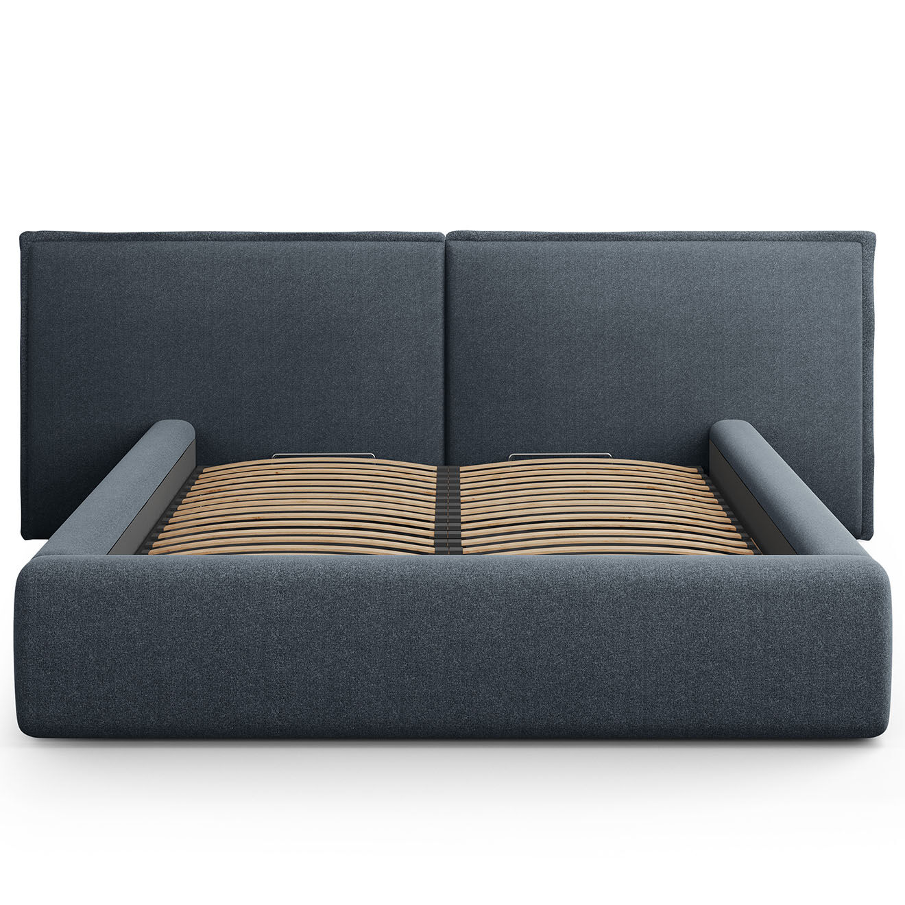 Maison Héritage Lit avec coffre de rangement Tena bleu foncé - 230x300x100 cm