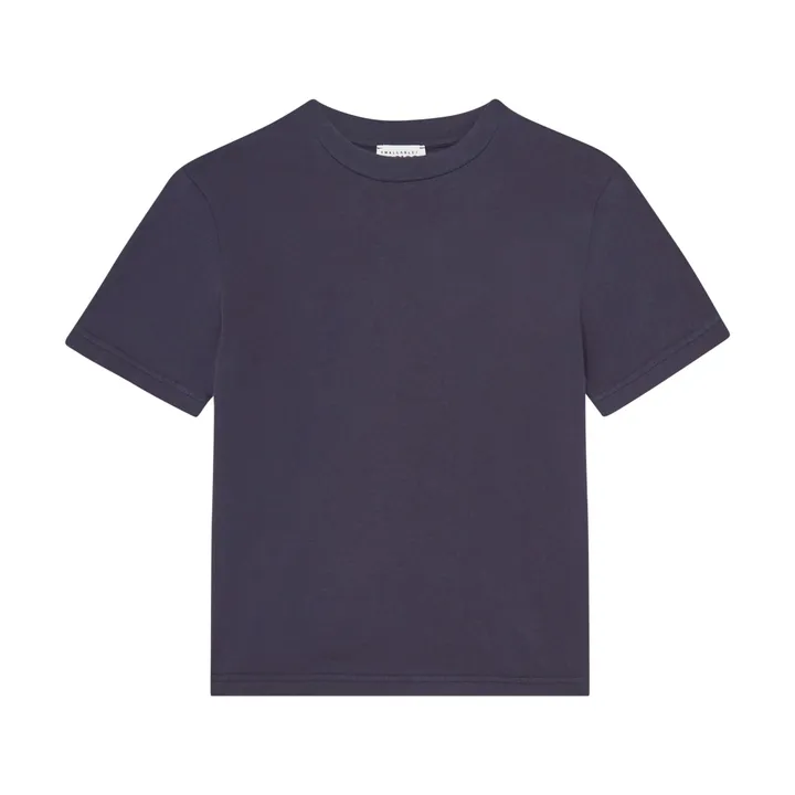 SMALLABLE BASICS T shirt Garçon Manche Courte Coton Bio | Bleu nuit
