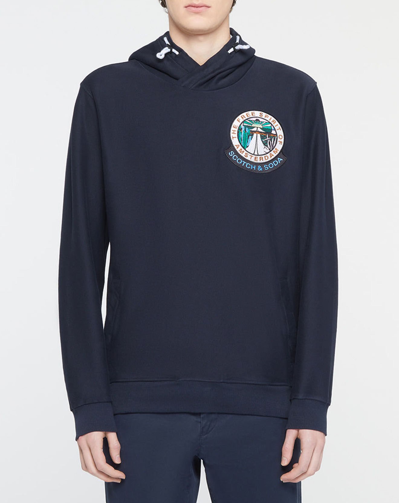 Scotch & Soda Sweat Patch bleu marine